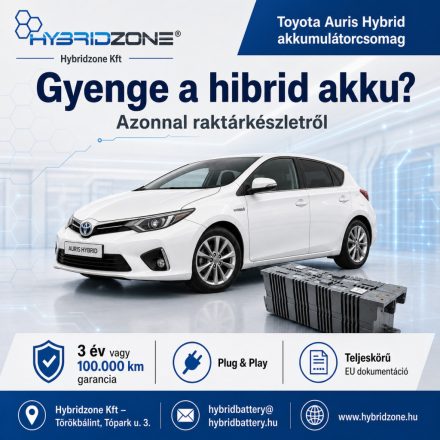 Toyota Auris 2. generáció hibrid akkumulátorcsomag 