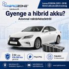 Lexus ES 300h hibrid akkumulátorcsomag